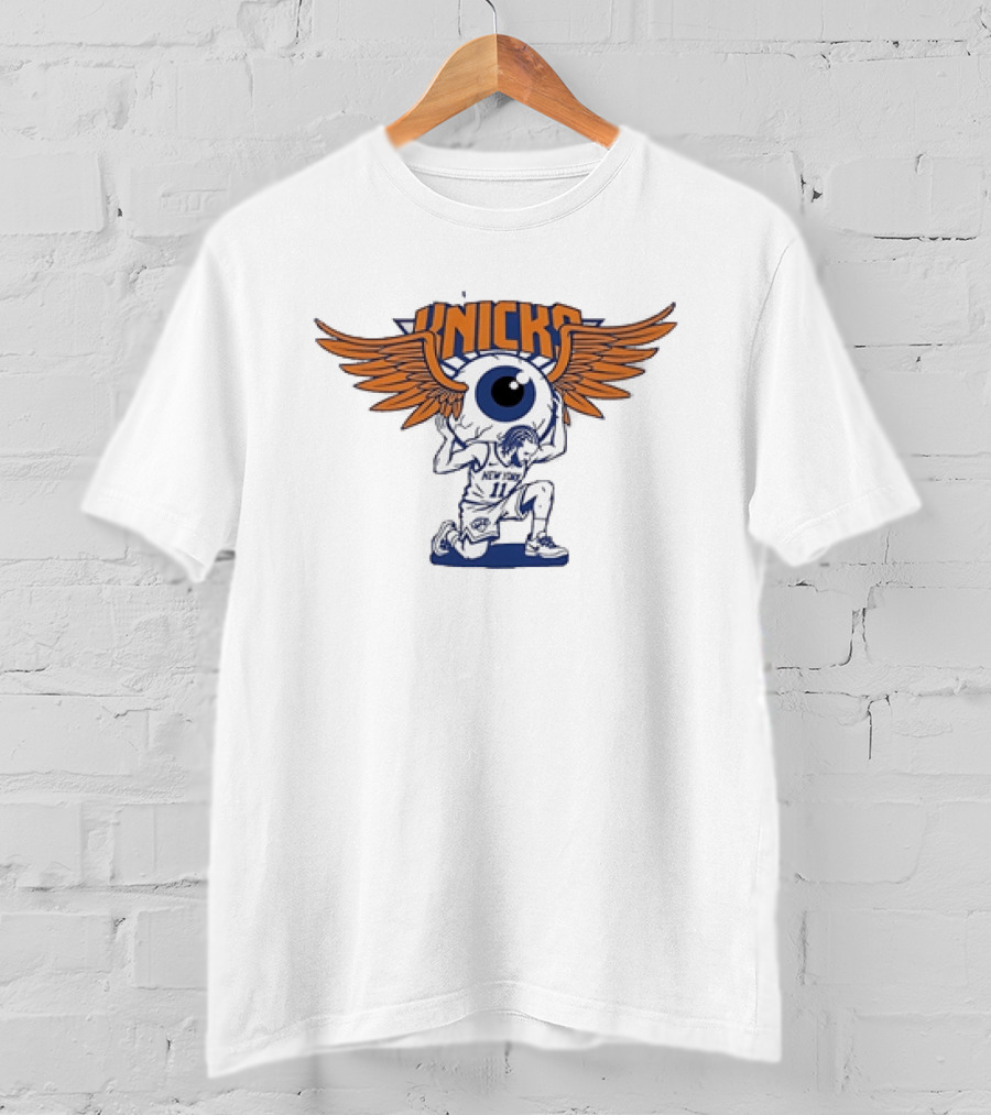 Grateful Dead New York Knicks Jalen Brunson Winged Eyeball Collaboration T-Shirt