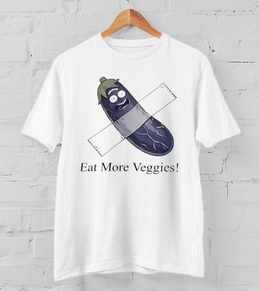 Rick Sanchez Eat More Veggies Tape Pickle T-Shirt