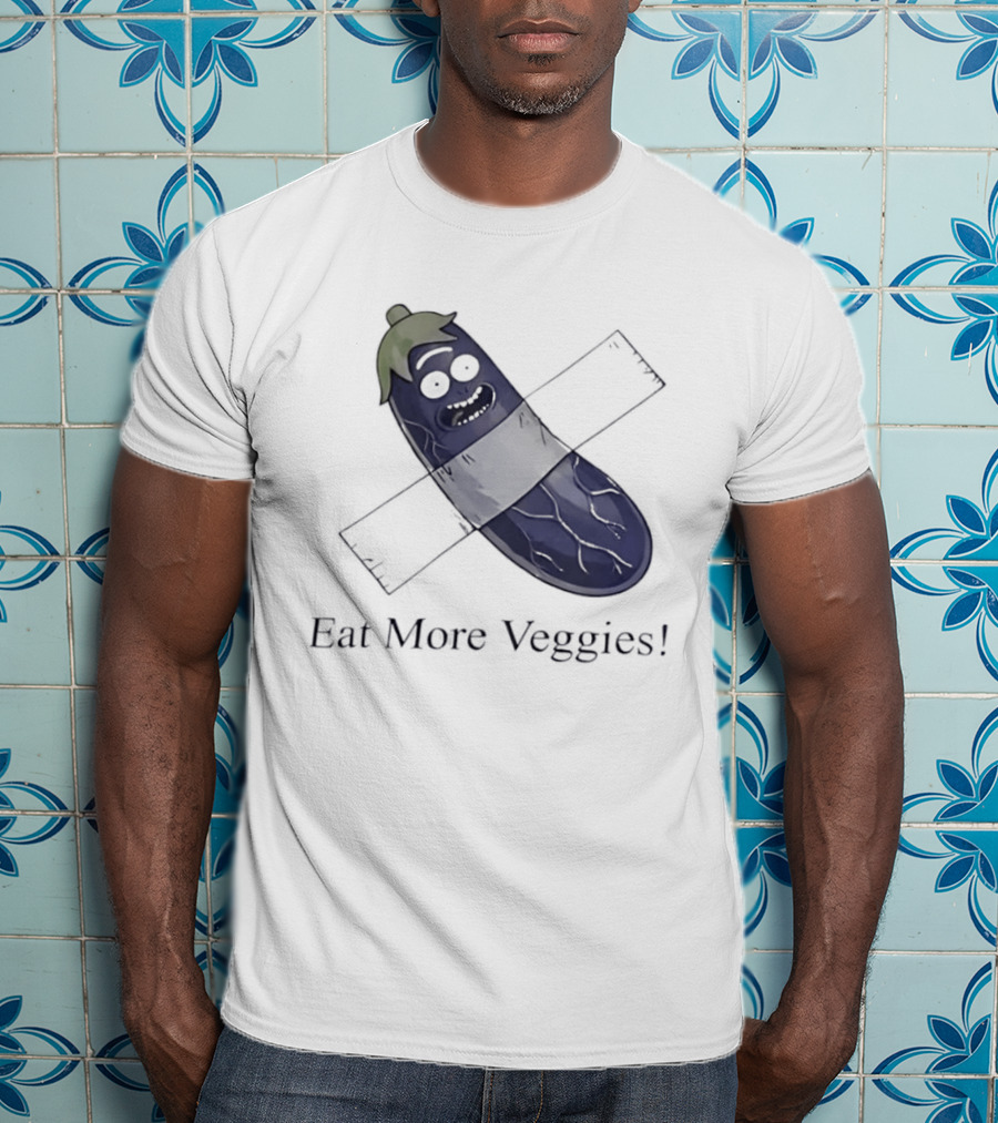 Rick Sanchez Eat More Veggies Tape Pickle T-Shirt