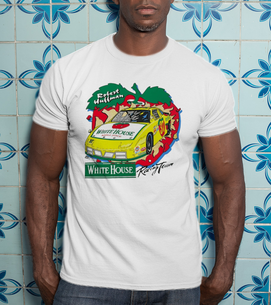 Robert Huffman White House Apple Juice Racing Team Car 37 NASCAR T-Shirt