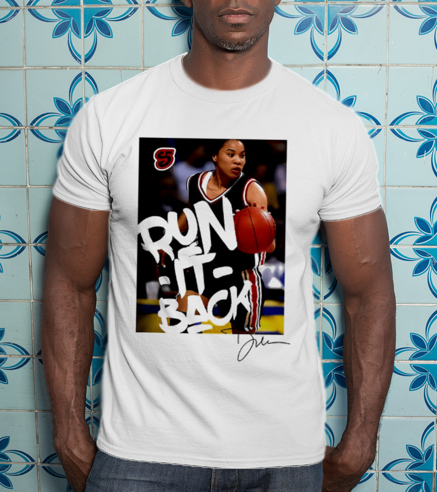 Run It Back Nykesha Sales Connecticut Huskies Basketball Player Action T-Shirt