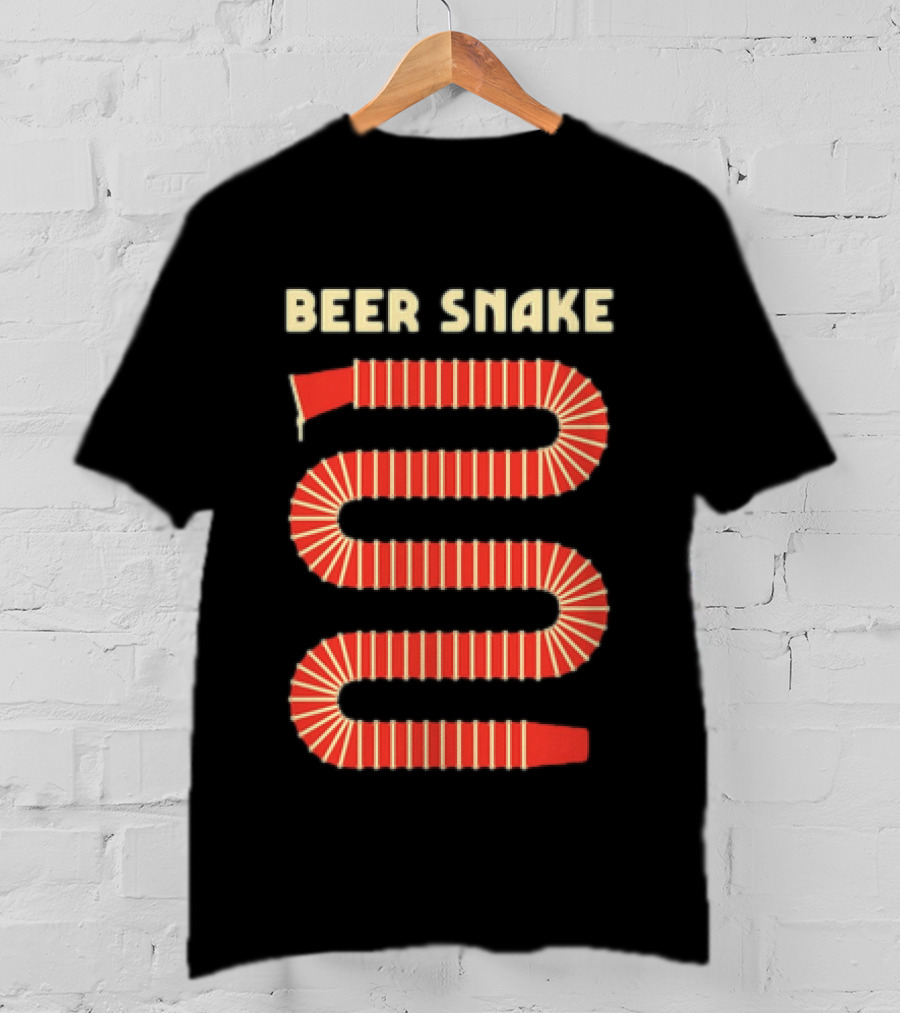Beer Snake Drinking Game Party Festive Cups T-Shirt
