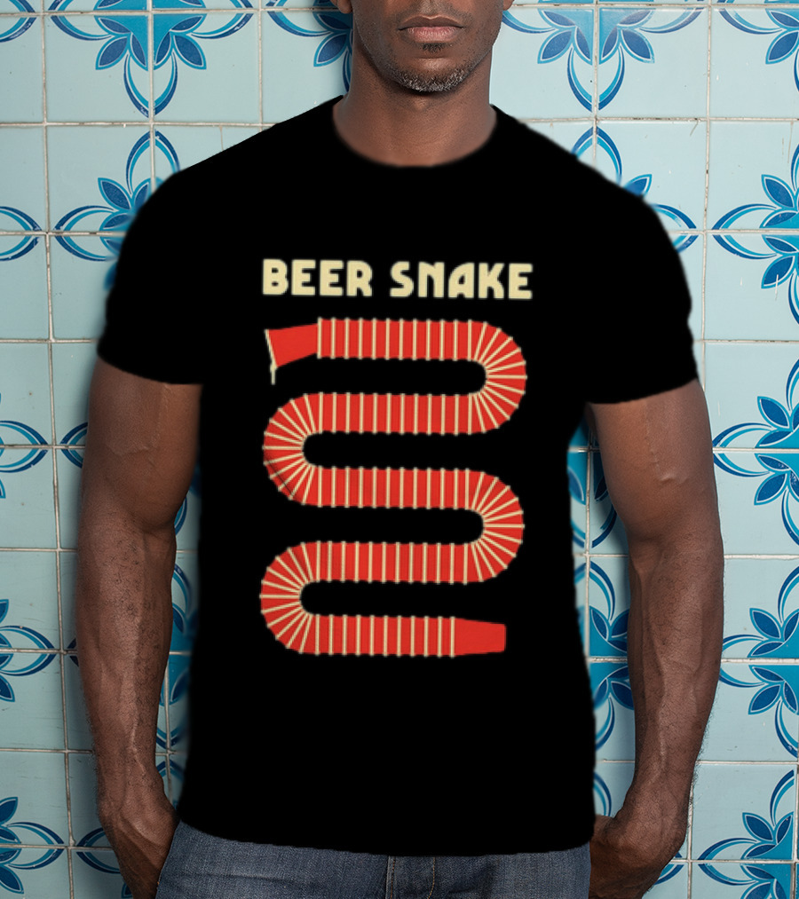 Beer Snake Drinking Game Party Festive Cups T-Shirt