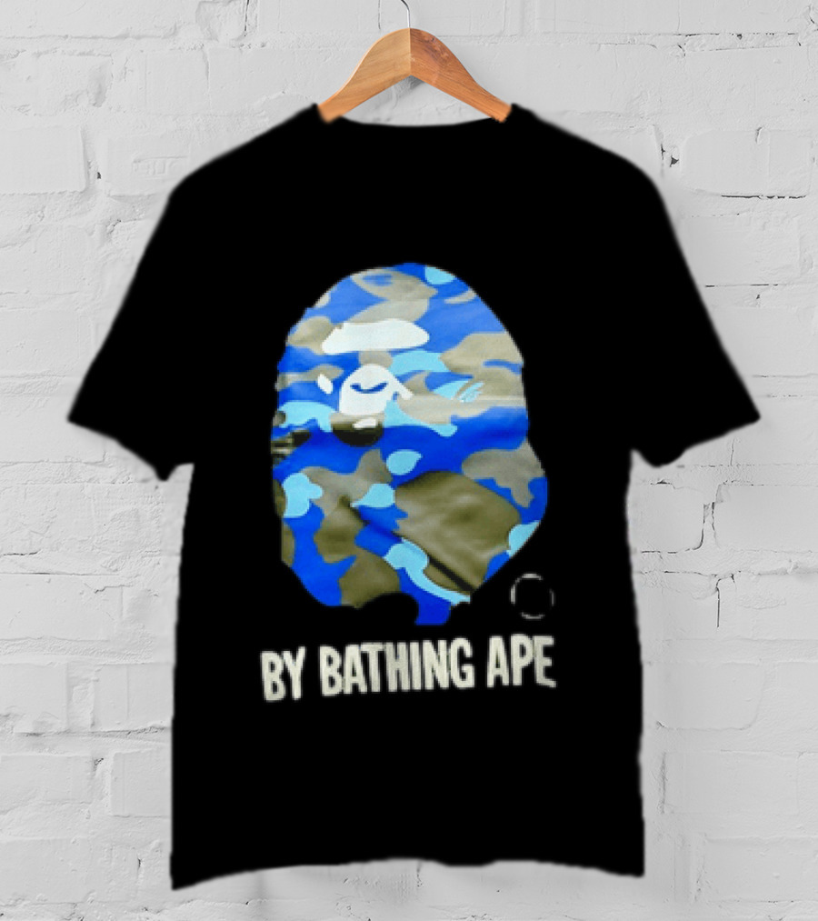 By Bathing APE Camouflage Blue Green T-Shirt