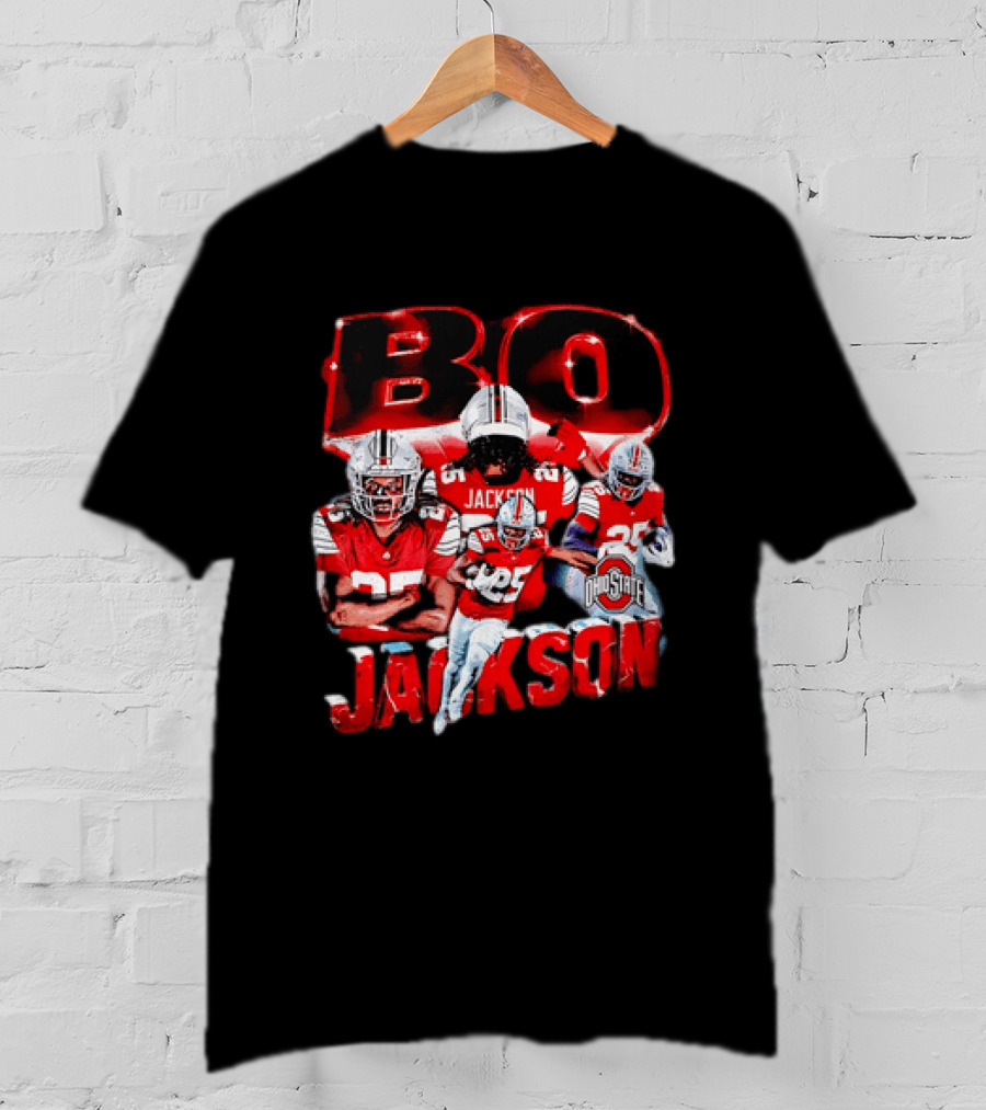 Bo Jackson Ohio State Football Player Sports Team T-Shirt