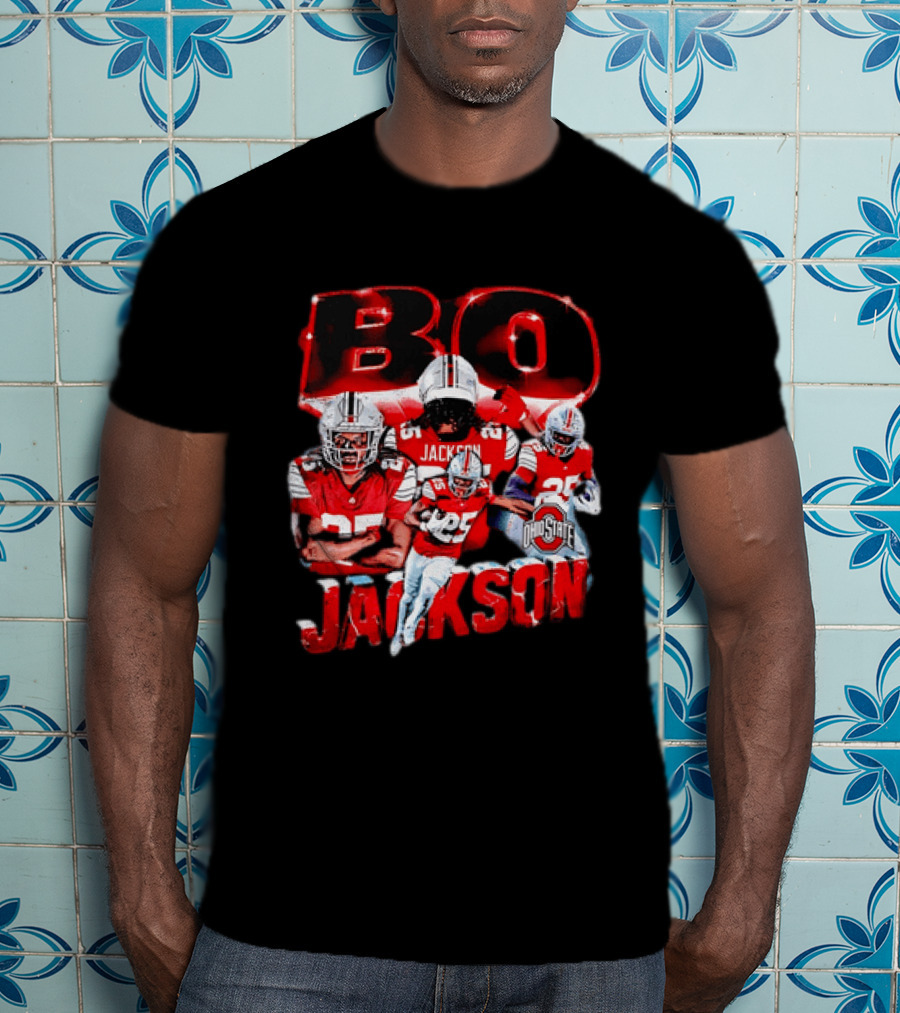 Bo Jackson Ohio State Football Player Sports Team T-Shirt