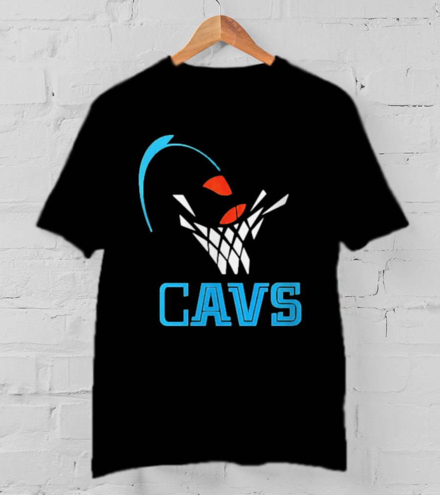 CAVS Cleveland Cavaliers Basketball Net Slam Dunk T-Shirt