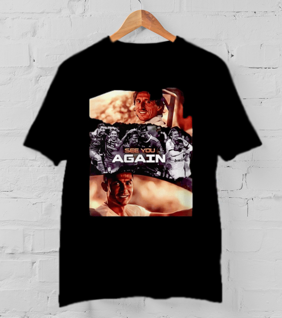 Luka Modric Cristiano Ronaldo Real Madrid See You Again Reunion T-Shirt