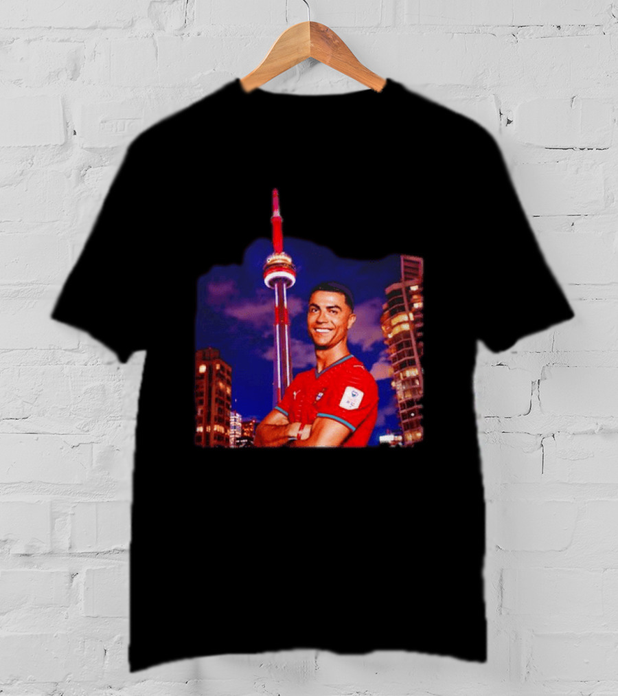 Cristiano Ronaldo Portugal National Team Iconic Victory Celebration T-Shirt