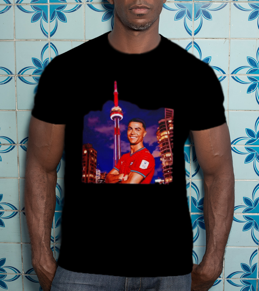Cristiano Ronaldo Portugal National Team Iconic Victory Celebration T-Shirt