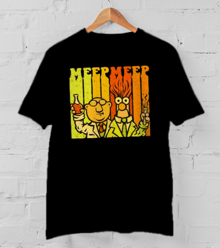 Dr. Bunsen Honeydew And Beaker Meep Meep Retro Chemistry Duo T-Shirt