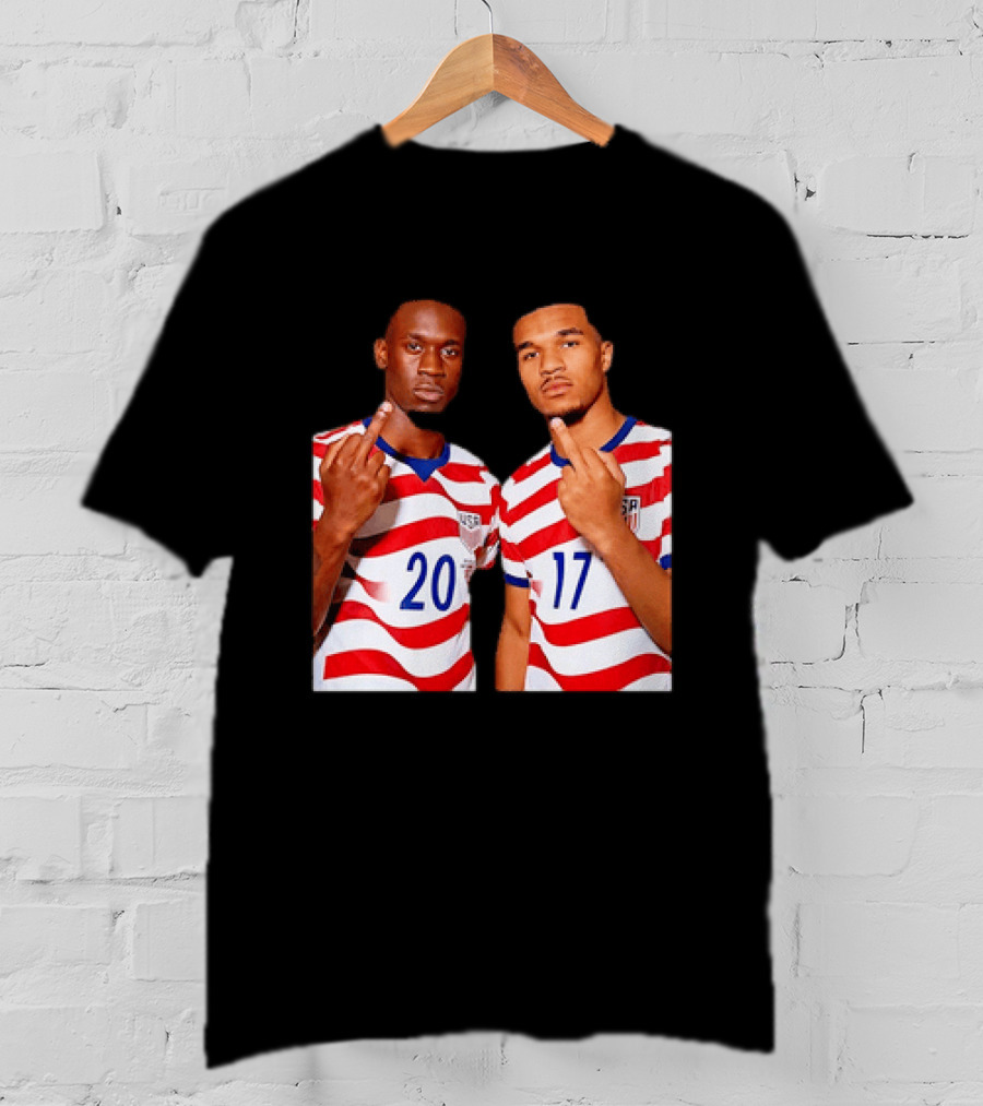 Folarin Balogun Malik Tillman USA National Team Middle Finger T-Shirt