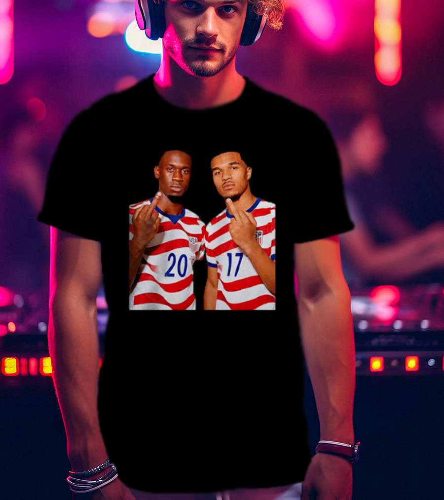 Folarin Balogun Malik Tillman USA National Team Middle Finger T-Shirt