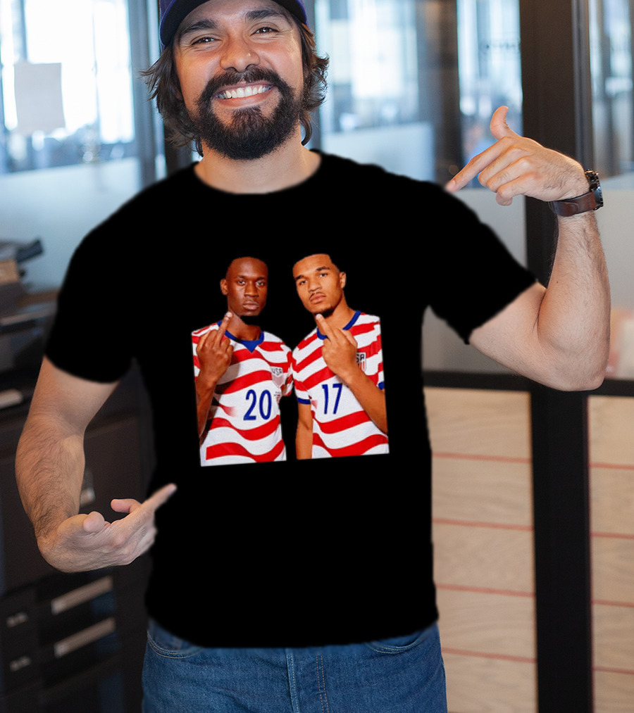 Folarin Balogun Malik Tillman USA National Team Middle Finger T-Shirt