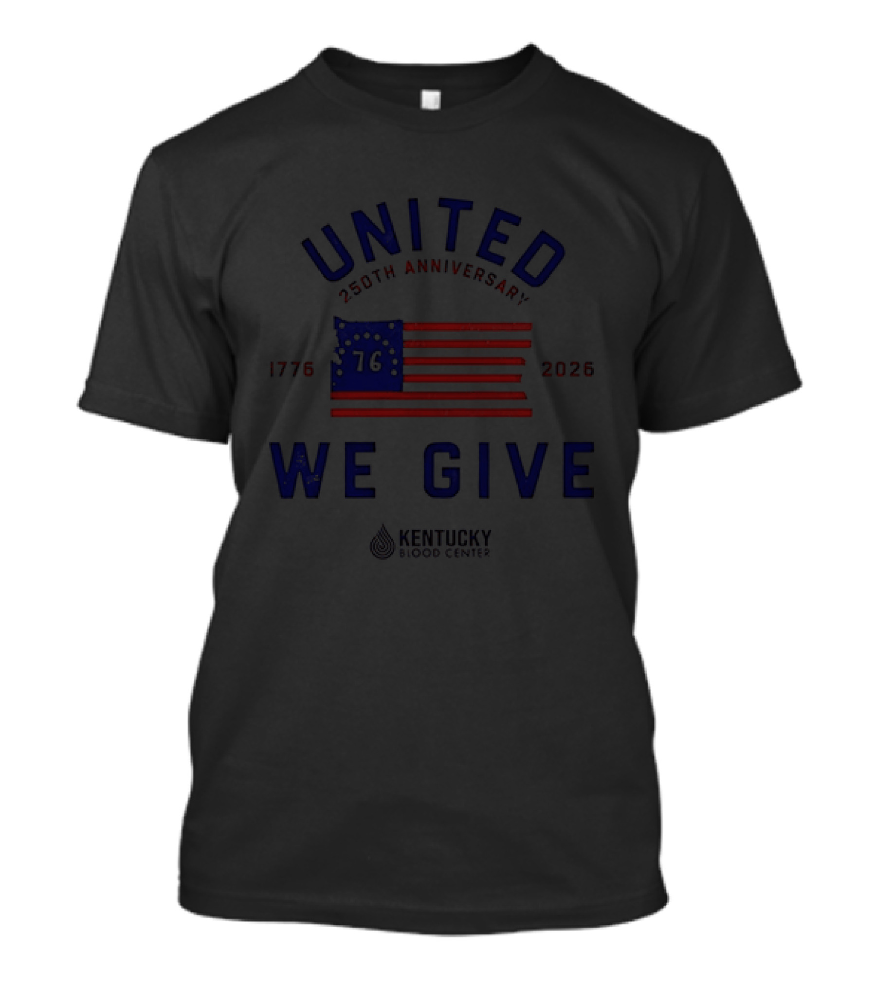 United We Give 250th Anniversary 1776 2026 American Flag Kentucky Association T-Shirt