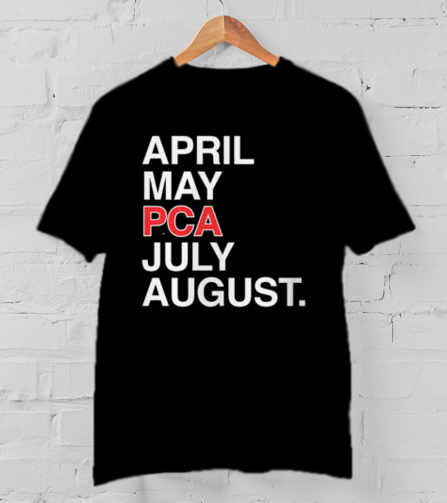 Pete Crow Armstrong PCA Chicago Cubs April May July August Calendar T-Shirt