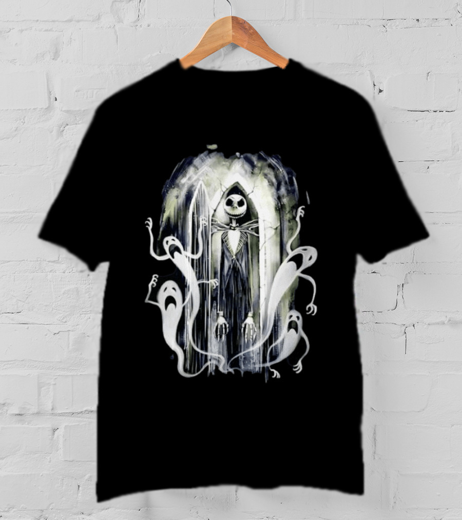 Jack Skellington The Nightmare Before Christmas Ghosts Arched Doorway T-Shirt