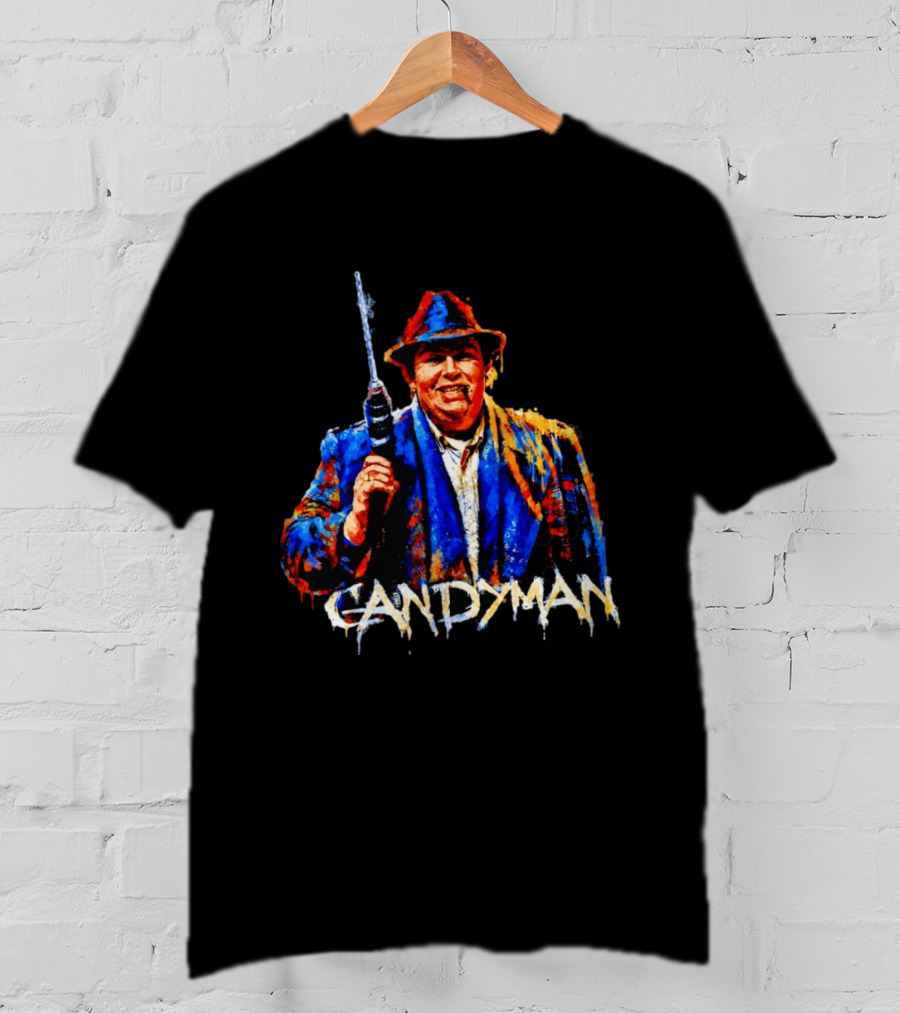 John Candy Candyman Distressed Mashup Painting T-Shirt