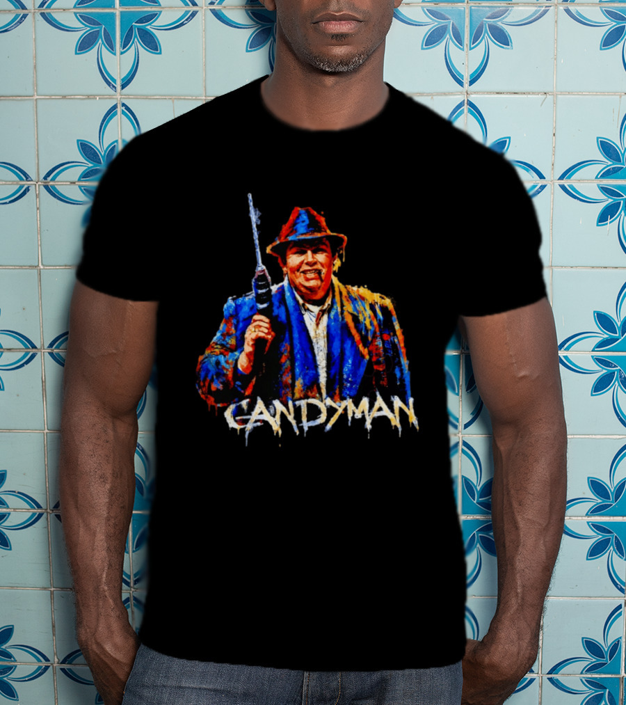 John Candy Candyman Distressed Mashup Painting T-Shirt