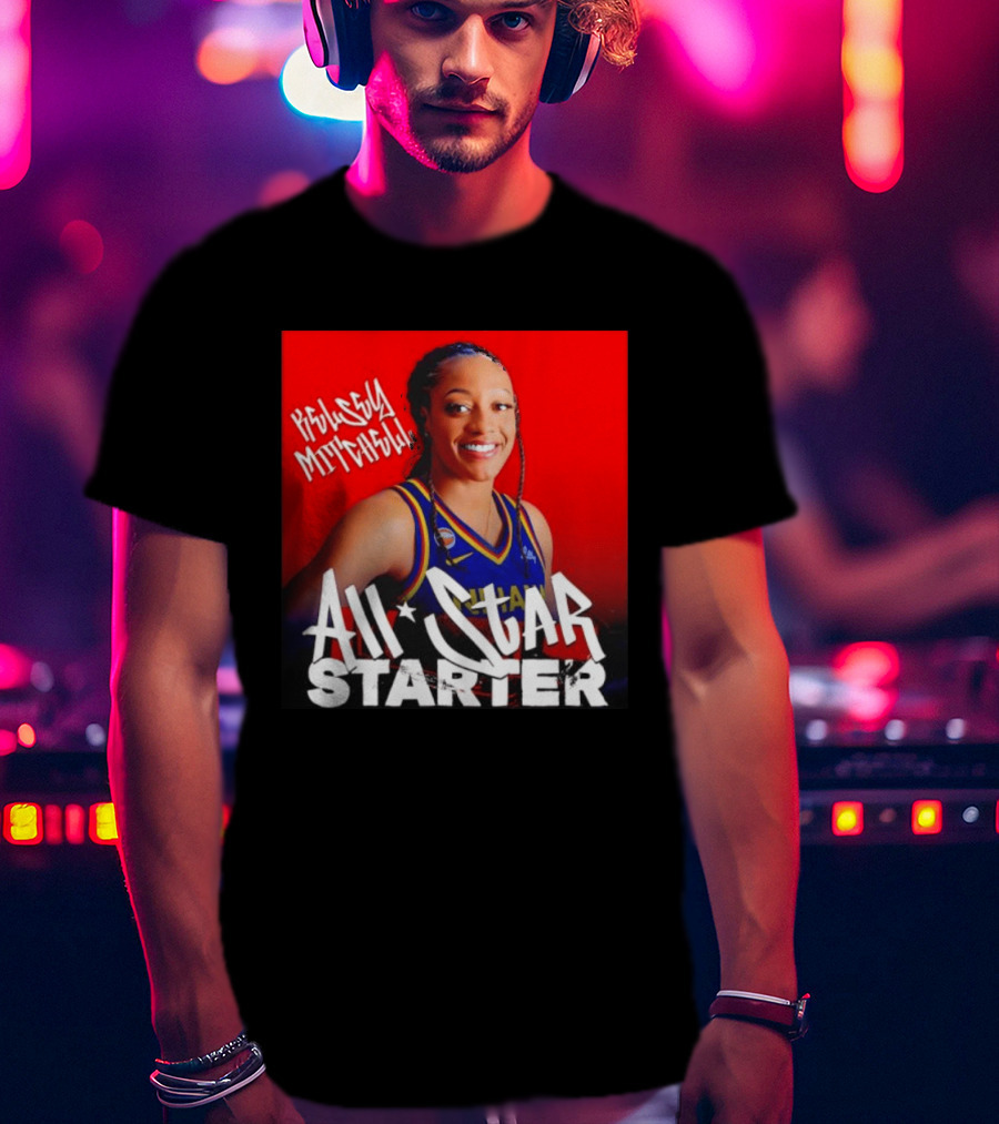 Kelsey Mitchell Indiana Fever All Star Starter Basketball T-Shirt