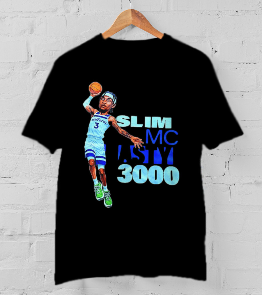 Slim Mc Nasty 3000 Jaden McDaniels Minnesota Timberwolves NBA Uniform 3 T-Shirt