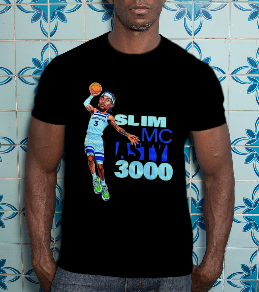 Slim Mc Nasty 3000 Jaden McDaniels Minnesota Timberwolves NBA Uniform 3 T-Shirt