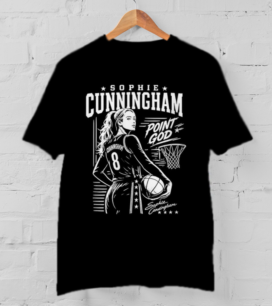 Sophie Cunningham WNBA Point God Indiana Fever Basketball T-Shirt