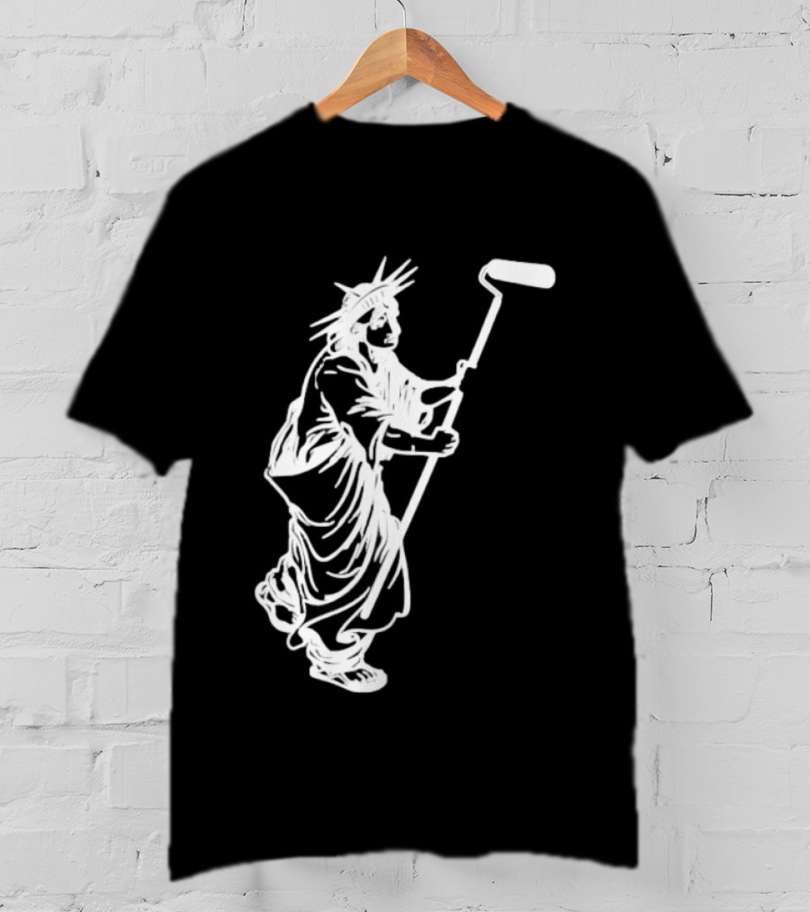 Statue Of Liberty Paint Roller Meme T-Shirt