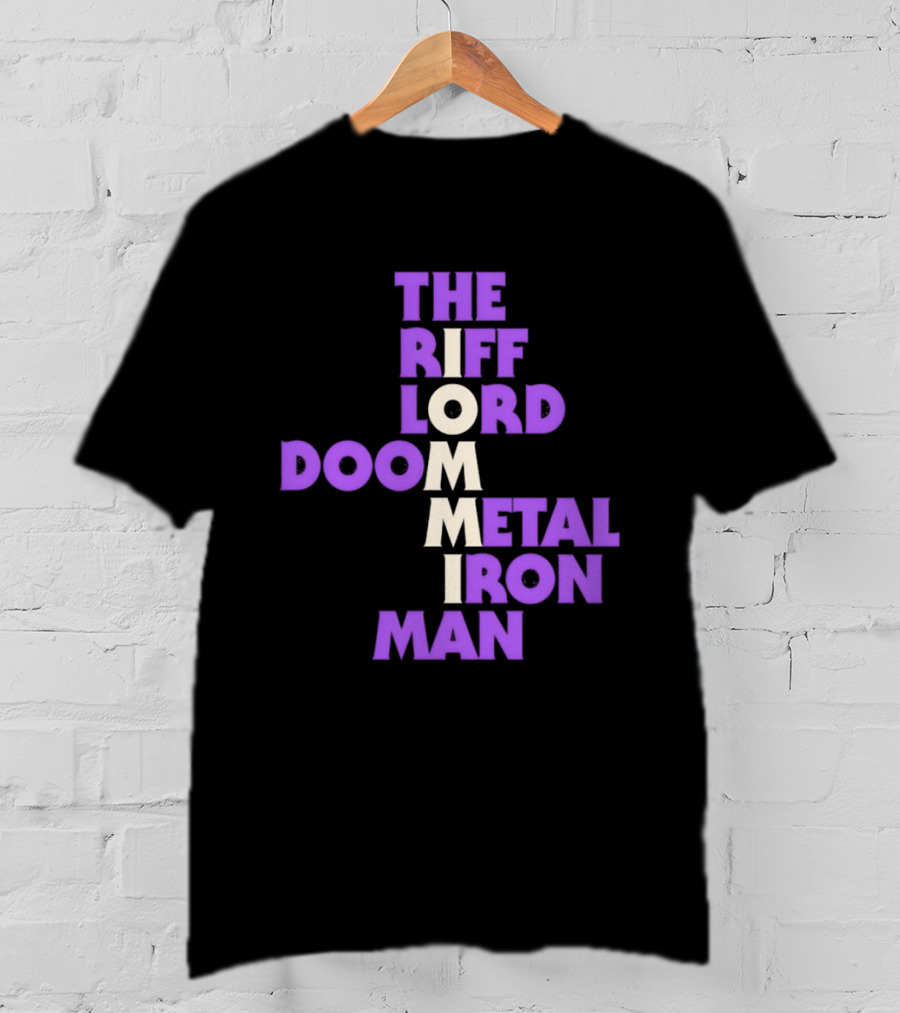 The Riff Lord Iommi Doom Metal Iron Man T-Shirt