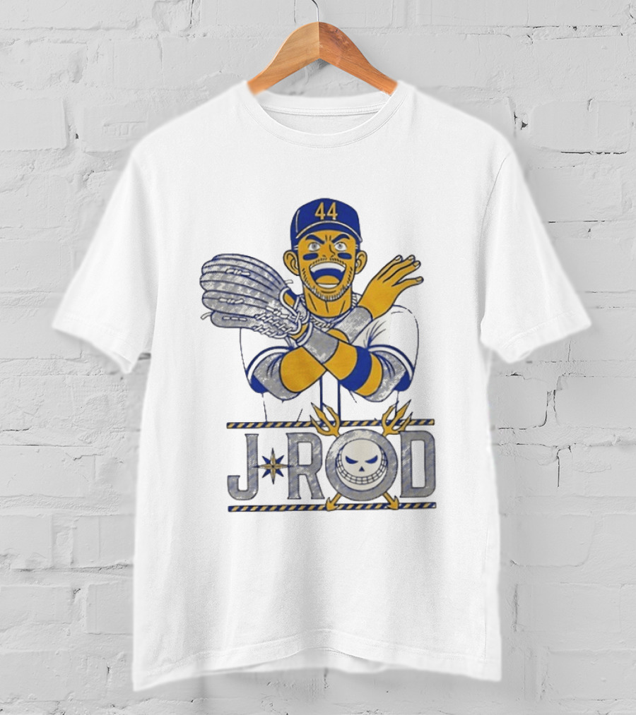 J Rod No Fly Zone 44 Cartoon Baseball T-Shirt