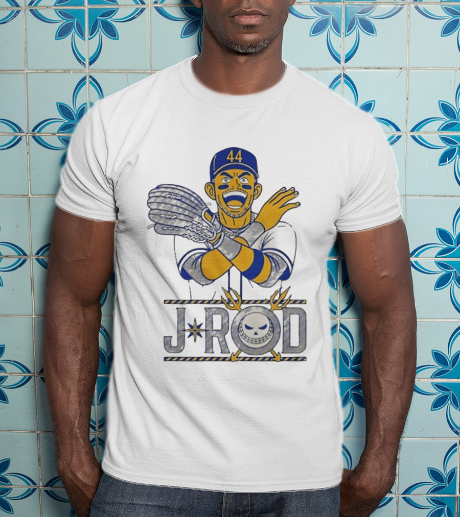 J Rod No Fly Zone 44 Cartoon Baseball T-Shirt
