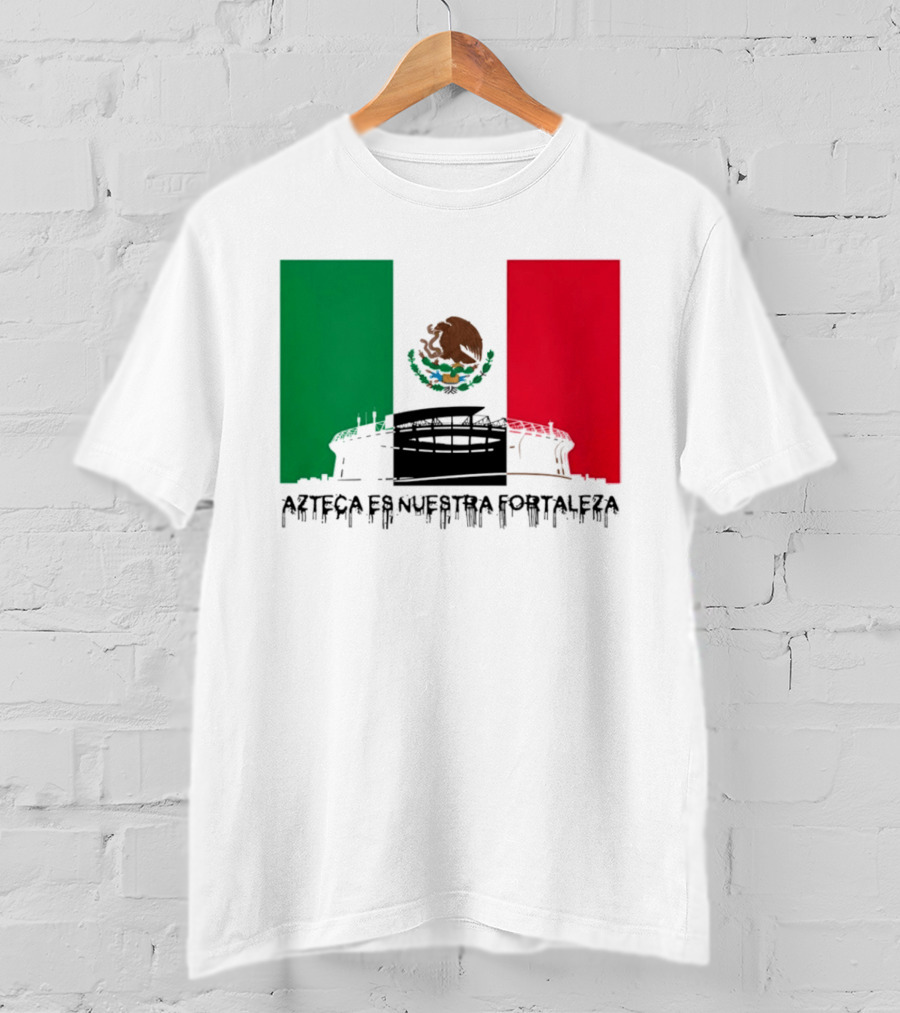Estadio Azteca Es Nuestra Fortaleza Altitude Mexico Football T-Shirt
