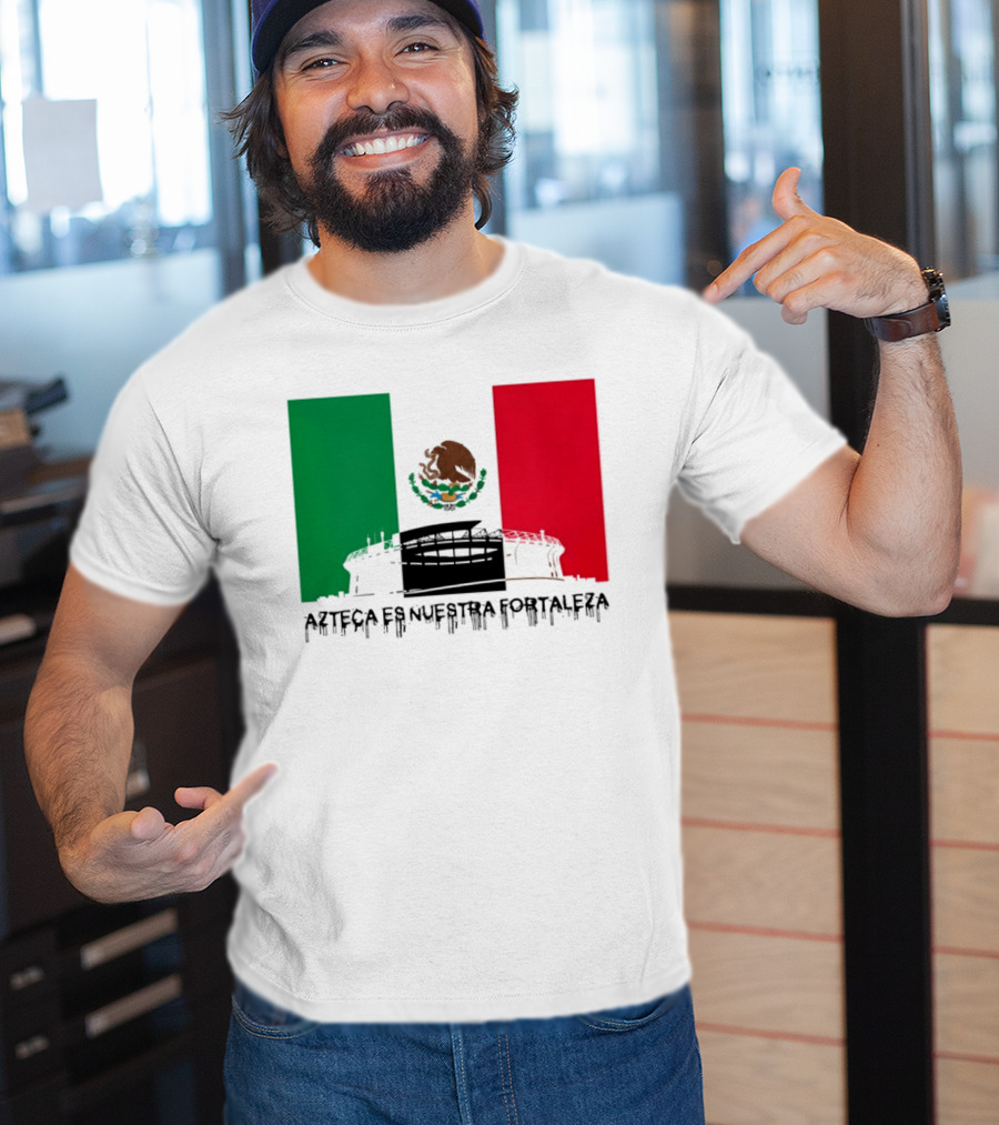 Estadio Azteca Es Nuestra Fortaleza Altitude Mexico Football T-Shirt