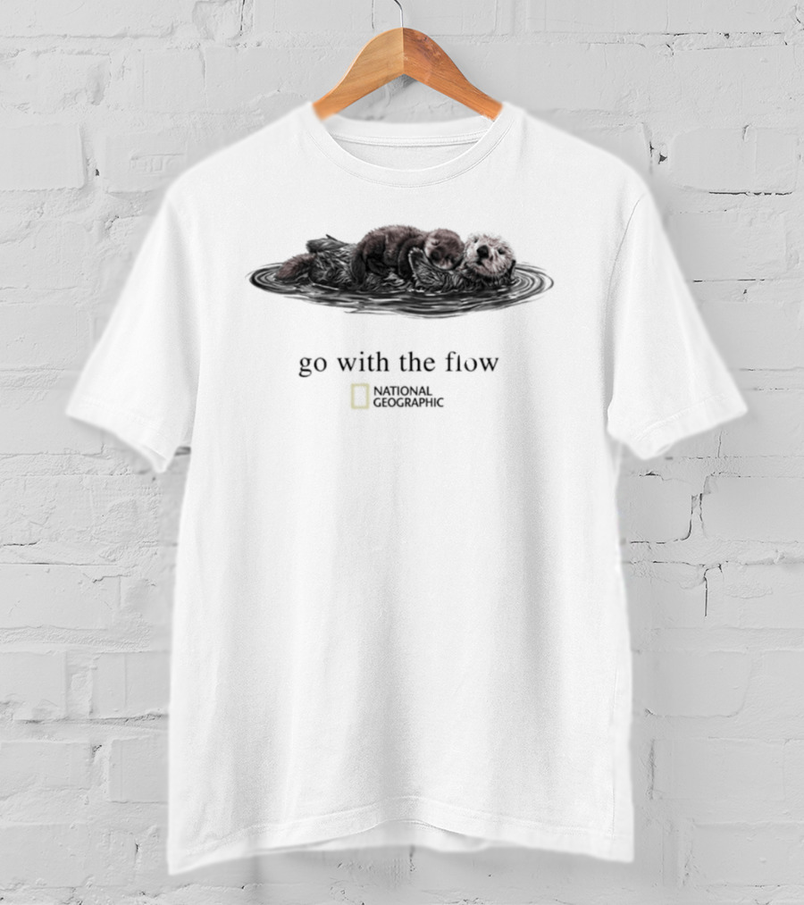 Go With The Flow Otter National Geographic T-Shirt