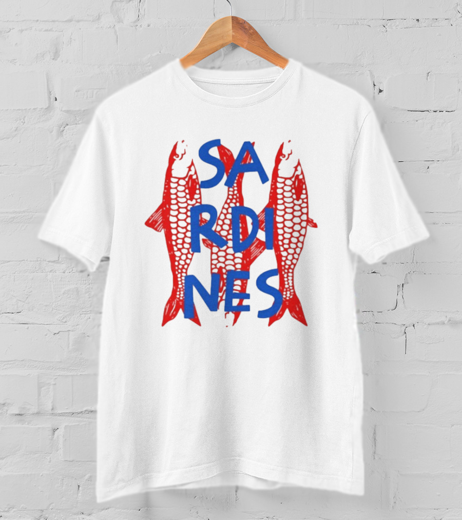 Sardines Tinned Fish Red Blue T-Shirt