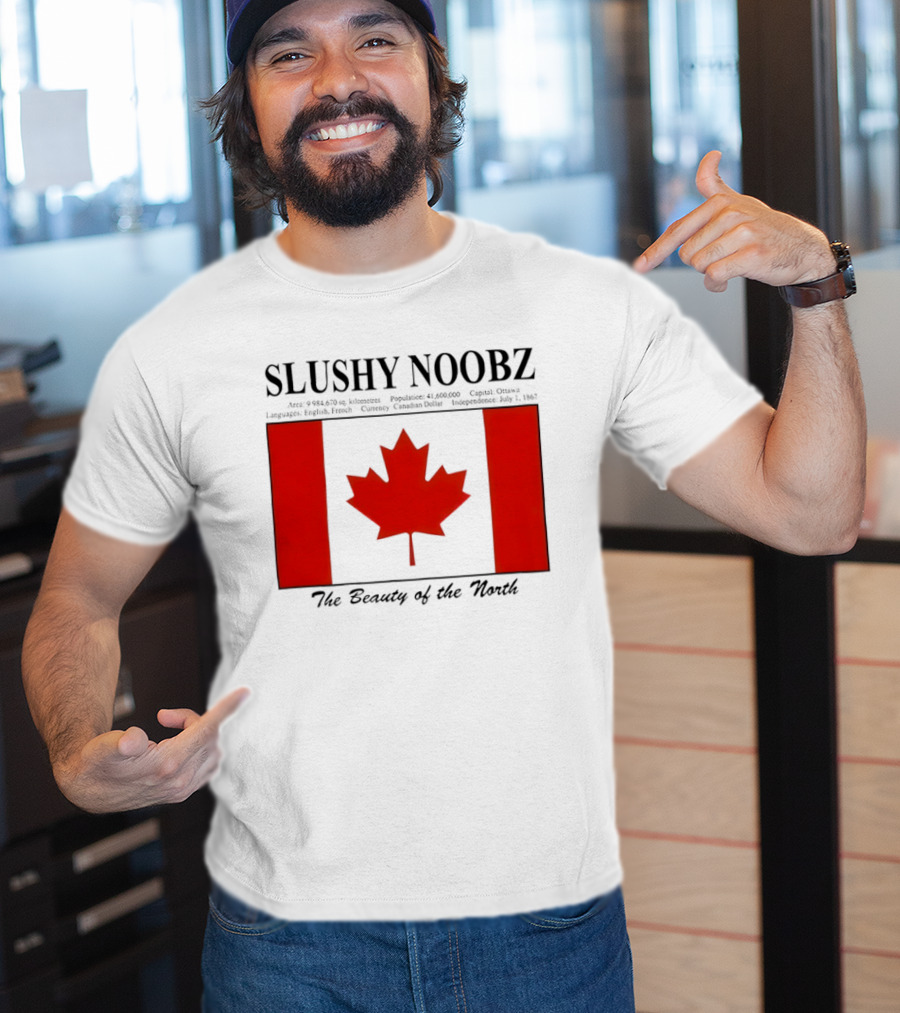 SLUSHY NOOBZ Canada Facts 1867 The Beauty Of The North Maples T-Shirt