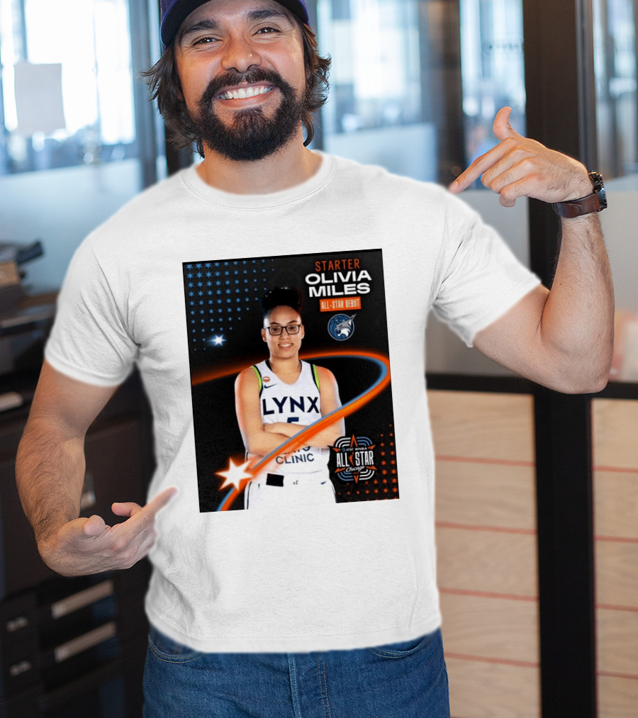 Starter Olivia Miles All Star Debut Lynx AT&T WNBA All Star Chicago T-Shirt