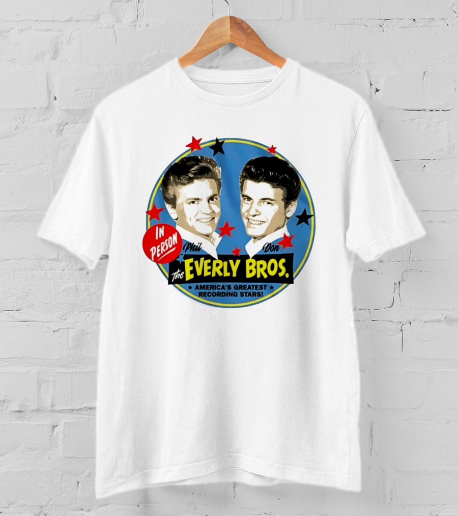 In Person Phil And Don The Everly Bros America's Greatest Recording Stars T-Shirt
