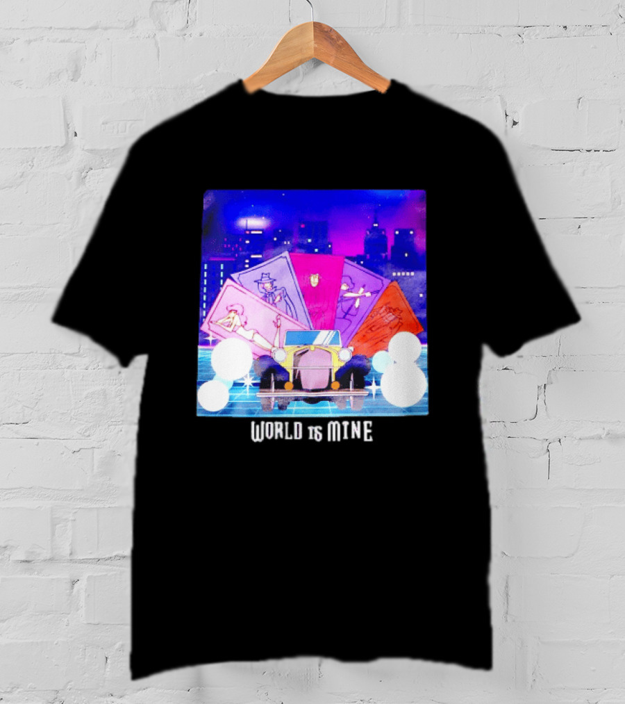 Lupin The Third Cast Classic Car Cityscape World Is Mine T-Shirt