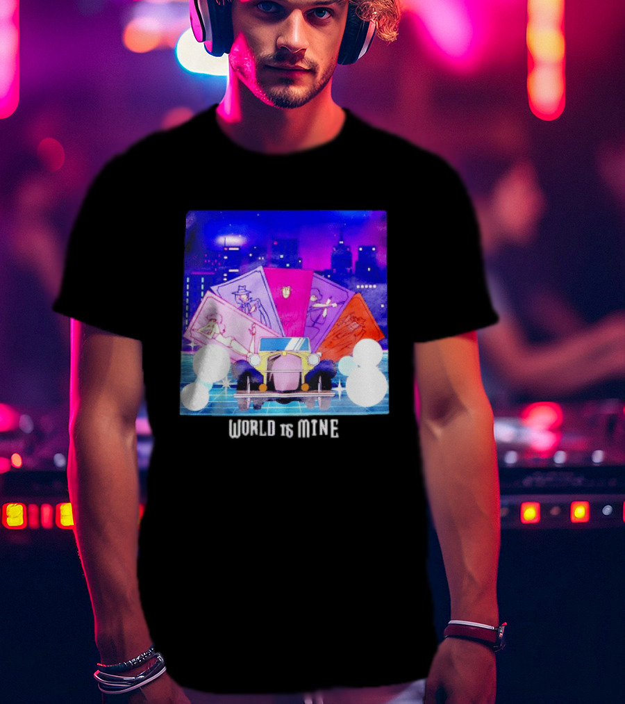 Lupin The Third Cast Classic Car Cityscape World Is Mine T-Shirt
