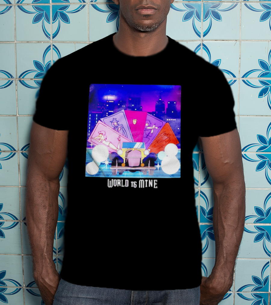 Lupin The Third Cast Classic Car Cityscape World Is Mine T-Shirt
