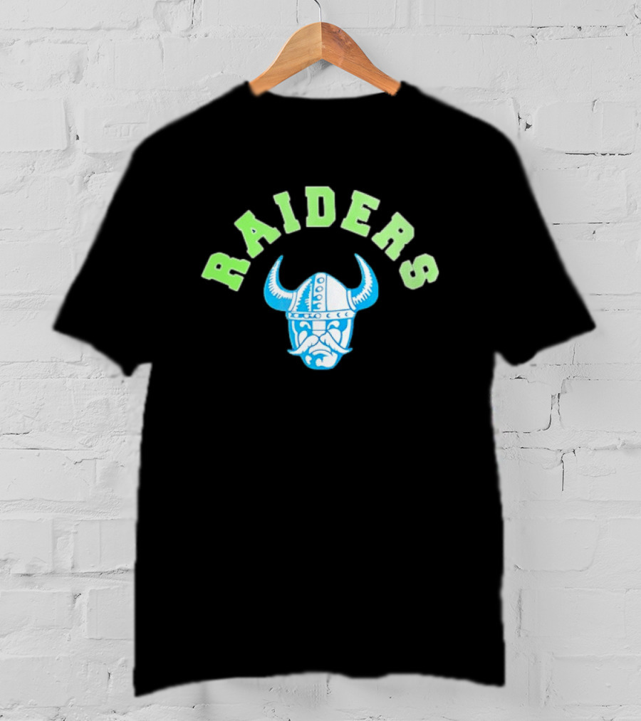 Viking Raiders Horned Helm Front View T-Shirt