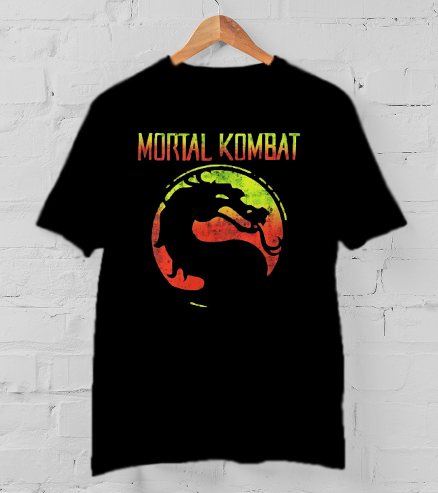 Mortal Kombat Yellow And Red Dragon T-Shirt