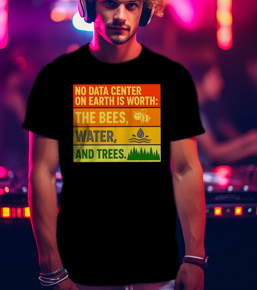 No Data Center On Earth Is Worth The Bees Water And Trees T-Shirt