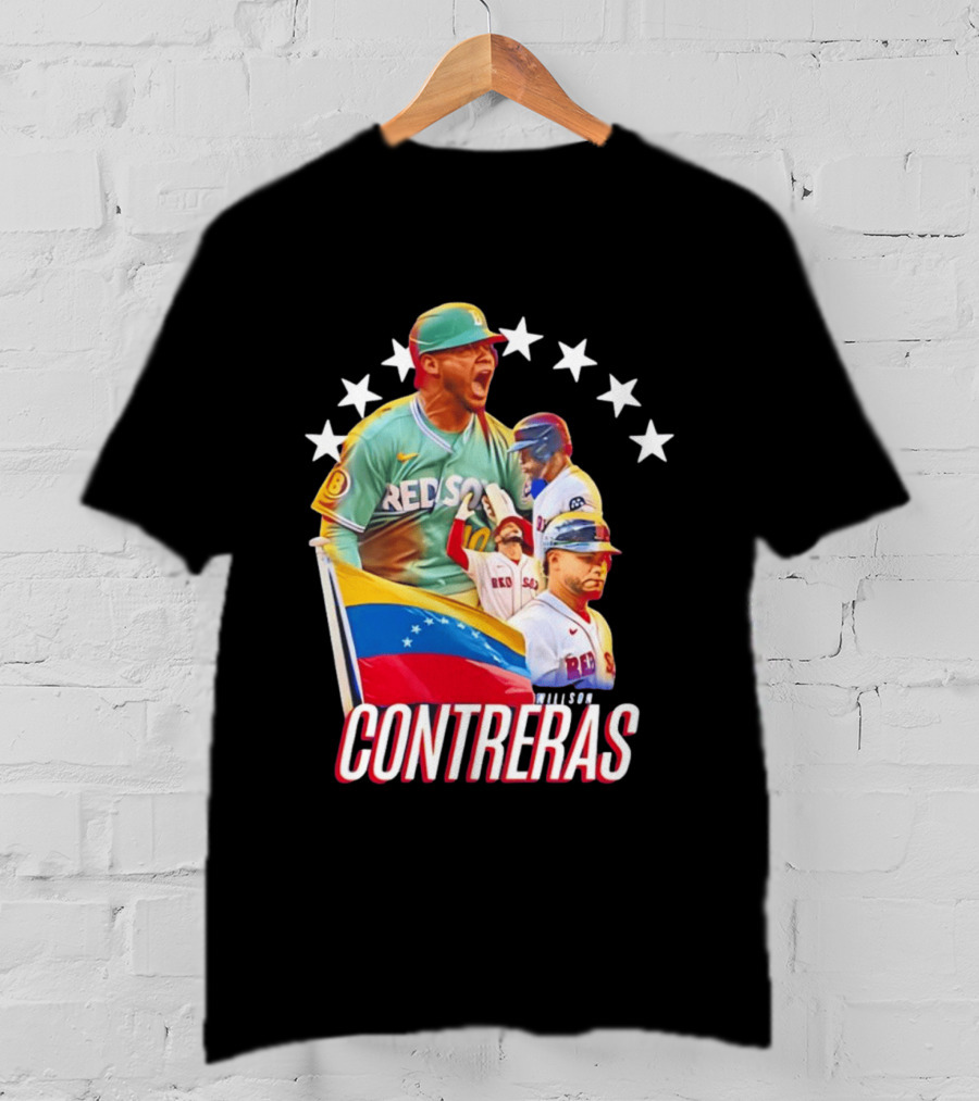 Venezuelan Baseball Pride Willson Contreras Red Sox Team Spirit T-Shirt