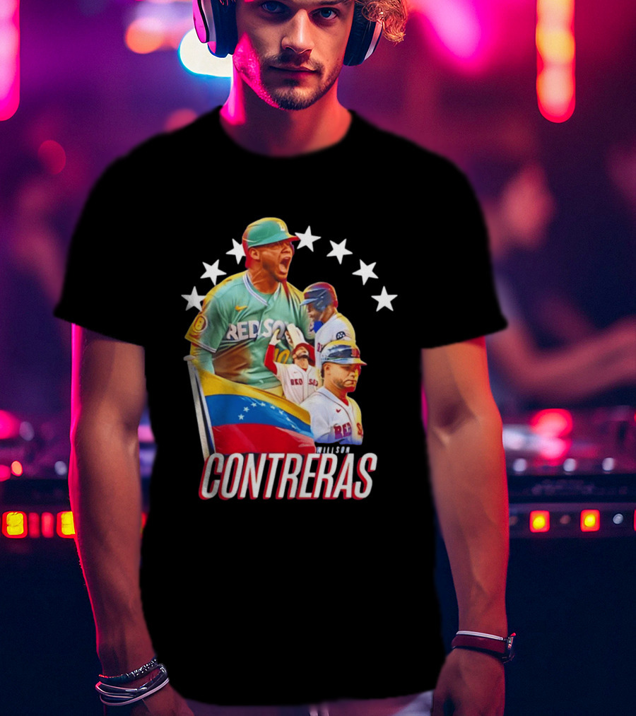 Venezuelan Baseball Pride Willson Contreras Red Sox Team Spirit T-Shirt