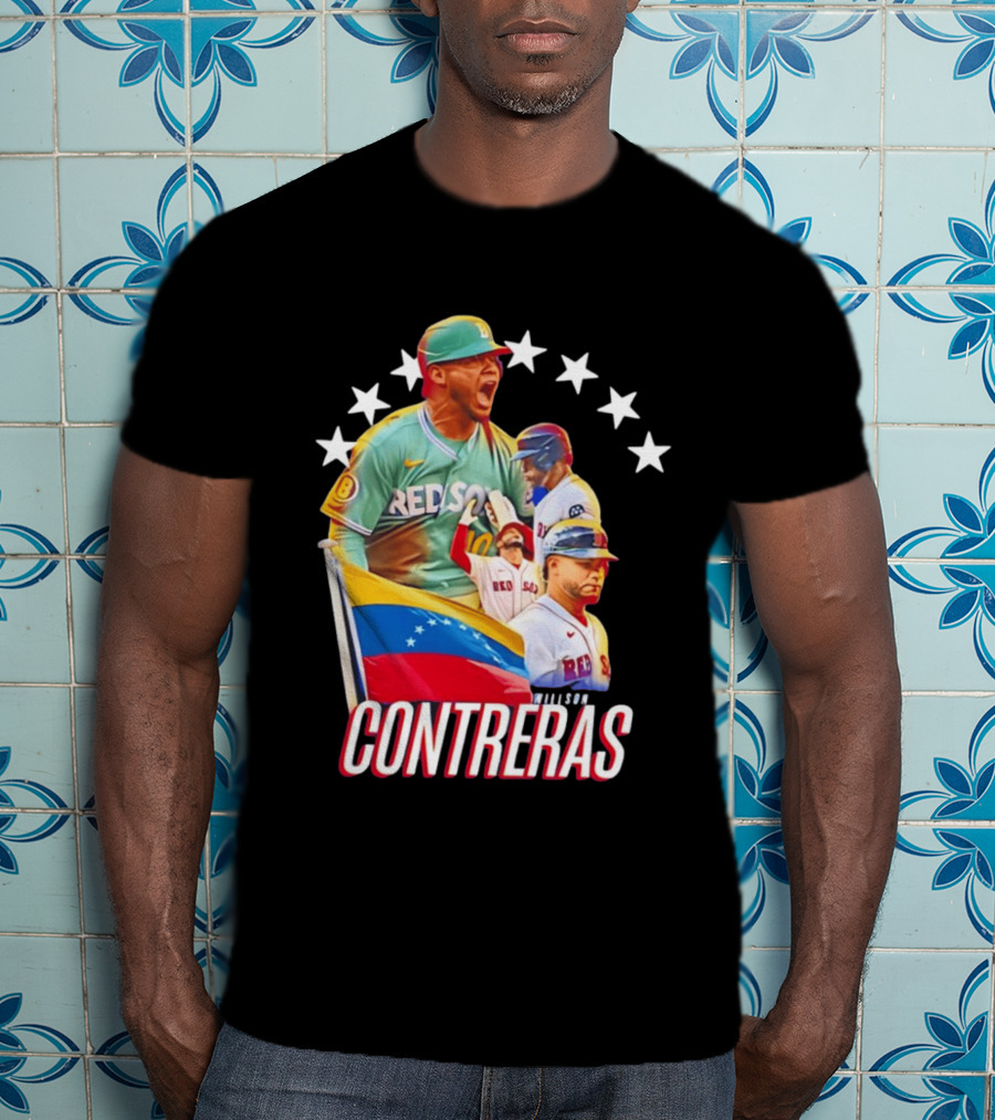 Venezuelan Baseball Pride Willson Contreras Red Sox Team Spirit T-Shirt