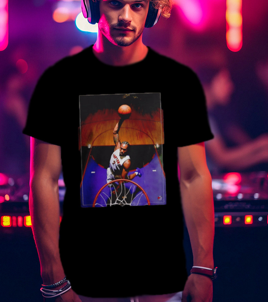 Vince Carter Toronto Raptors 15 Half Man Half Amazing Iconic Dunk T-Shirt