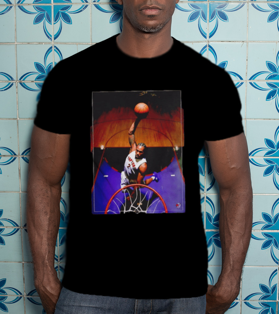 Vince Carter Toronto Raptors 15 Half Man Half Amazing Iconic Dunk T-Shirt