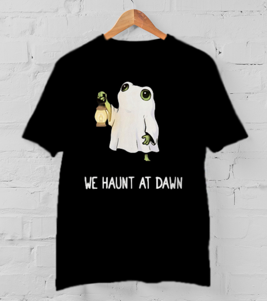 We Haunt At Dawn Ghost Frog Lantern T-Shirt